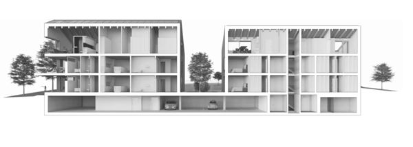 Appartement neuf de 3.5 pièces avec terrasse à St-Aubin FR 8