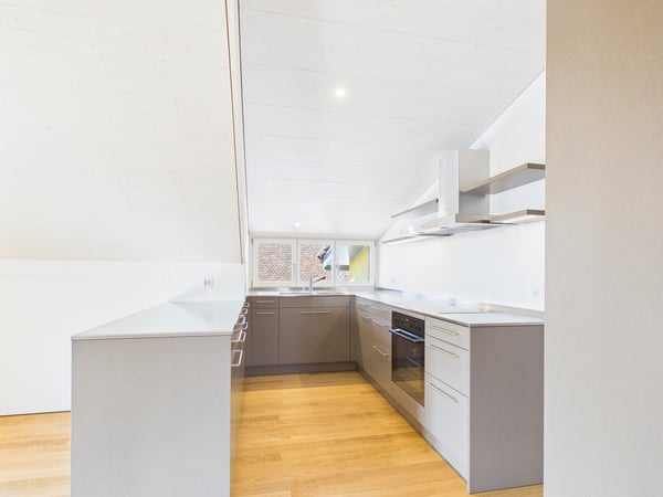 Sehr grosszügige, lichtdurchflutete, frisch renovierte Dachwohnung 4