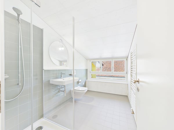 Sehr grosszügige, lichtdurchflutete, frisch renovierte Dachwohnung 9