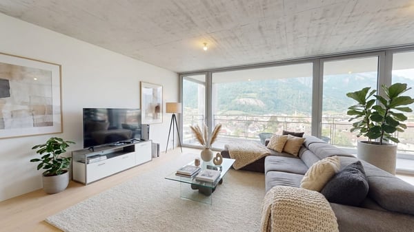 3.5-Zimmer mit Loggia und Bergsicht in Mels mieten
