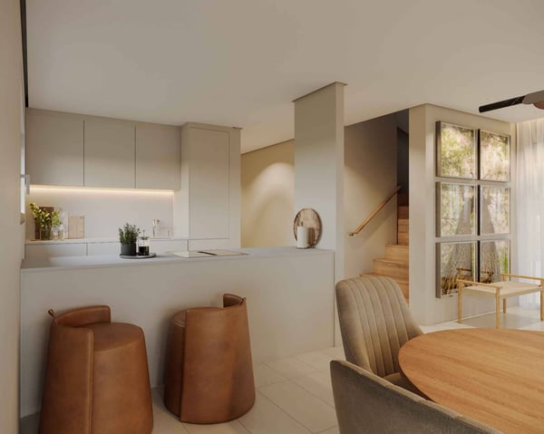 Villa en construction dans un quartier résidentiel 3