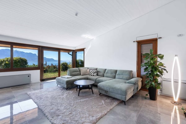 Villa familiale de plain-pied avec vue panoramique sur le Léman 3