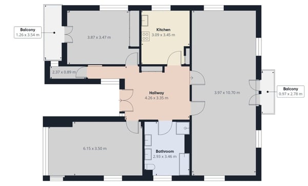 3.5 Zimmer Wohnung mit zwei Balkonen 10