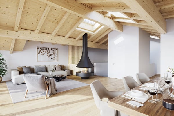 Neue, grosszügige 5.5-Zimmer-Dachwohnung – Moderne trifft auf Tradition