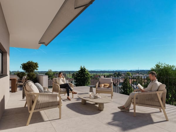 Neubau mit Weitblick: 3.5-Zimmer-Attika mit grosser Terrasse in Niederbipp
