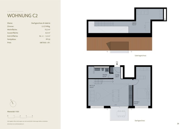 C2: Charmante 2.5-Zimmer-Maisonette-Wohnung in Scheuren – Neubau 2027 7