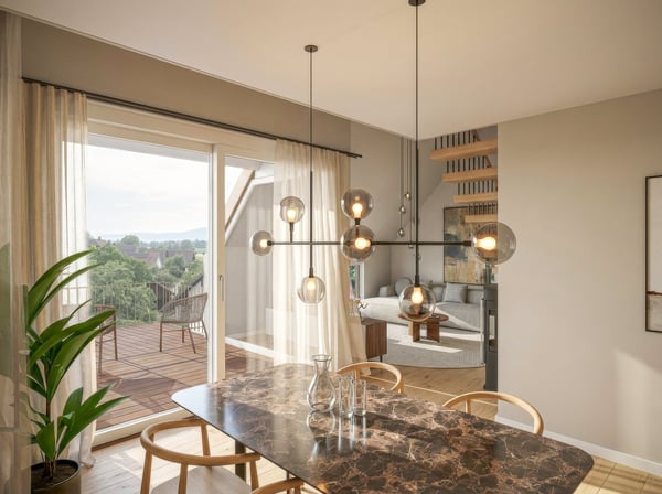 C3: Exklusive 5-Zimmer-Maisonette-Wohnung im Neubau in Scheuren 2