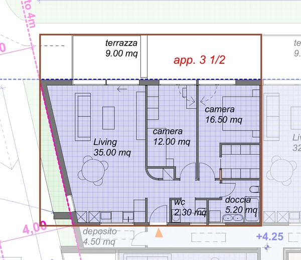 Moderno appartamento 3½ locali con terrazza e vista sulle montagne A01 7