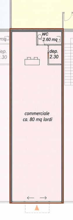 Esclusivo spazio commerciale di circa 58 m² direttamente sulla Via Cantonale a Contone 10