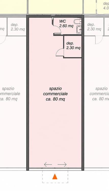 Esclusivo spazio commerciale di circa 58 m² al direttamente sulla Via Cantonale a Contone 4