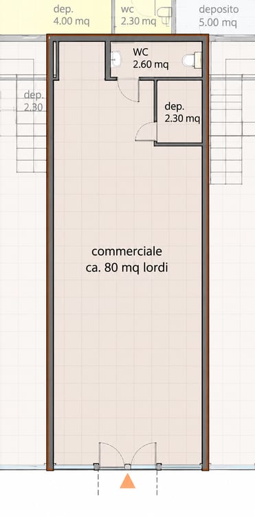 Esclusivo Spazio commerciale di circa 80m2 direttamente sulla Via Cantonale a Contone 4