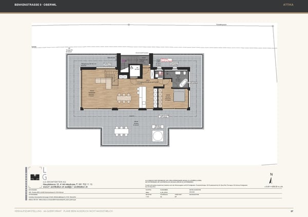 Raum zum Leben unter freiem Himmel – 4.5-Zimmer-Attika-Maisonettewohnung 10