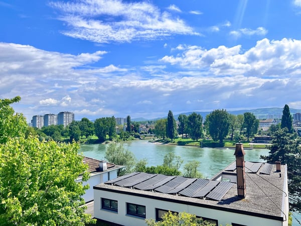Exklusive 4.5 Zimmer mit Rheinblick und Cheminée