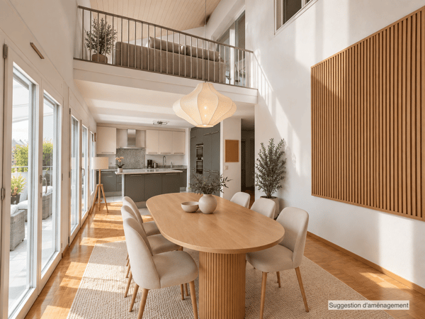 Duplex lumineux de 5 pièces avec mezzanine et balcon à Satigny 2