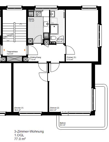 Charmante 1-Zimmerwohnung im Kreis 7 - befristet bis März 2028 10