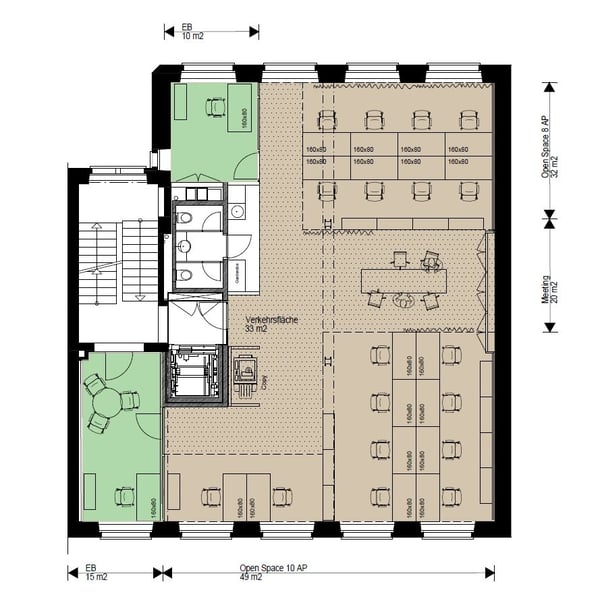 Ihr neues Büro mit Stil: ganze Etage mit Terrasse & Teeküche 10
