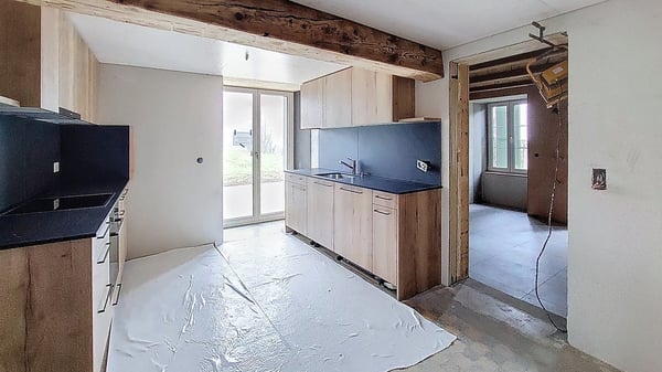 Propriété en duplex 1.5 pces d'env. 190 m2 avec jardin à Seiry / FR 3