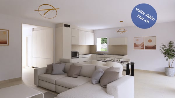 Villas familiales de 3.5 pces avec vue sur le lac à Meyriez / FR 1