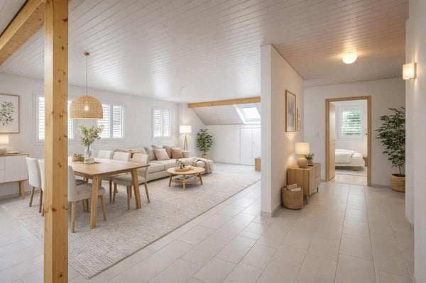 Appartement 3.5 pces de 119 m2 avec balcon à Chabrey / VD 1