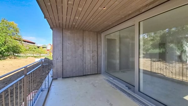 3 villas contiguës 5.5 pces avec jardin privatif à Dompierre / FR 5