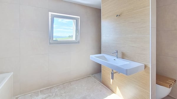 3 villas contiguës 5.5 pces avec jardin privatif à Dompierre / FR 8