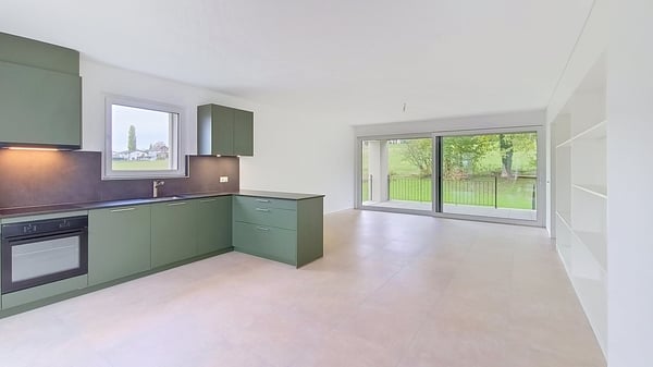 3 villas contiguës 5.5 pces avec jardin privatif à Dompierre / FR 4