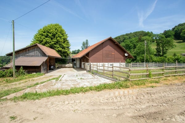 Stark renovationsbedürftiges Bauernhaus mit Ökonomieteil in der Landwirtschaftszone 2