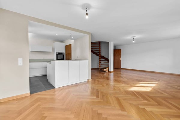 Maisonettewohnung mit Cheminée, Gartensitzplatz und 2 Aussenparkplätzen! 1