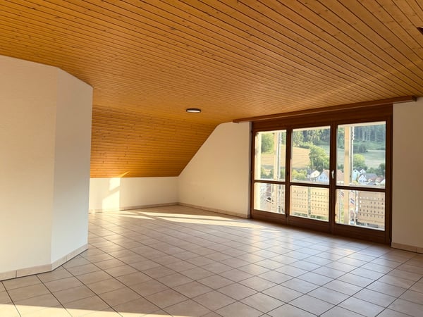 Idyllische Dachwohnung mit zwei Balkonen !