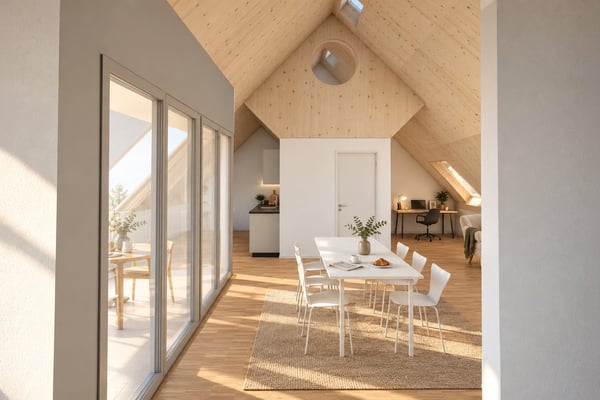 Charmante 2.5-Zimmer-Dachwohnung mit Terrasse in Zürich-Affoltern 2