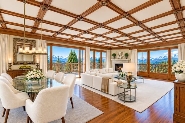 Center Crans :Stunning 7.5-Room Apartment with Panoramic Views in Crans-Montana