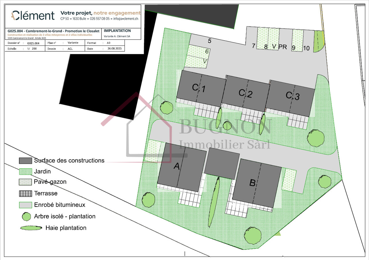 Immobilie in Combremont-le-grand - LES VILLAS DU GRAND PRÉ  Villa mitoyenne de 4.5 pièces en PPE - Lot C3 - Bild 7