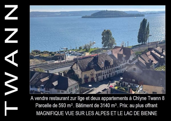 Immeuble d'habitation et restaurant à vendre à Twann 1