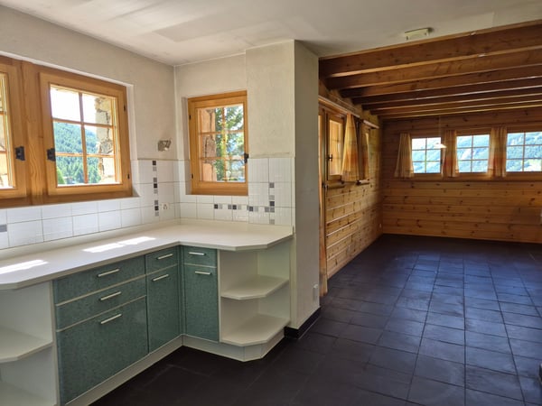 Chalet de caractère à Villa (Evolène) - Vue panoramique - Ensoleillement maximal 4