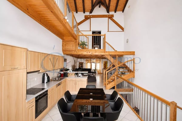 Duplex de caractère avec mezzanine et volume cathédrale 2