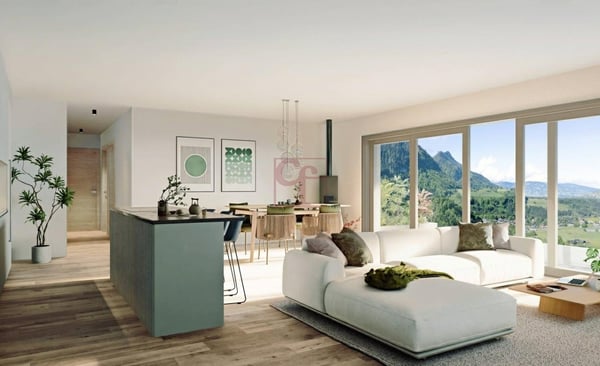 Charmey - Appartement exceptionnel de 4.5pcs neuf avec vue panoramique 3