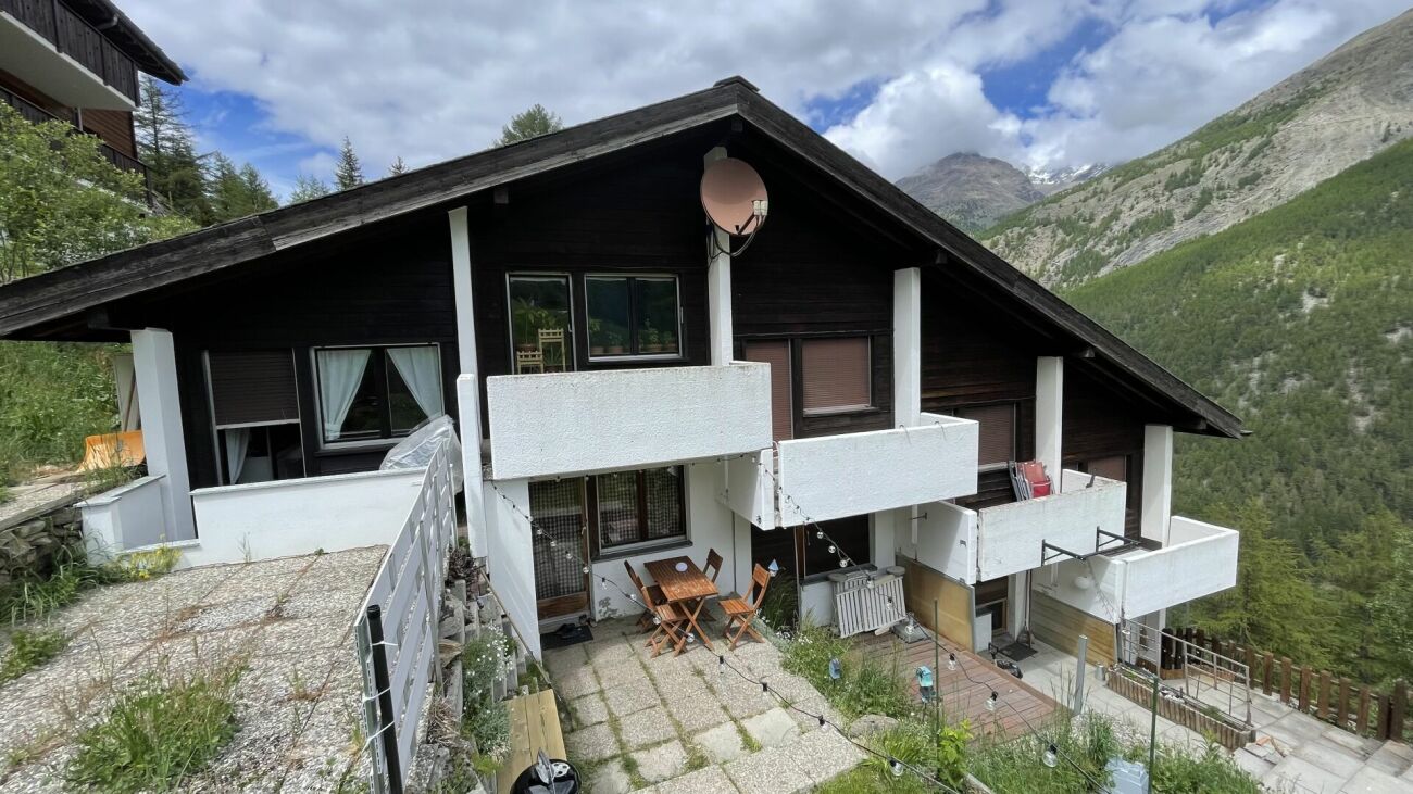 Immobilie in Saas-fee - Studio Am Saumweg mit Privatparkplatz in Felskaverne - Bild 0