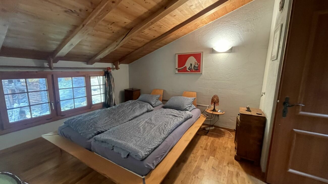 Rustikales Walliserhaus im Weiler Bodmen in Saas-Fee. 2001 Kernsaniert.