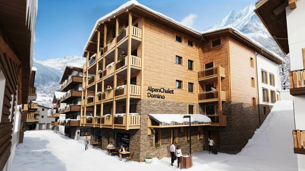 Domino Alpenchalet Neubau 2026. Klassische Zweitwohnung ohne Mietverpflichtung.