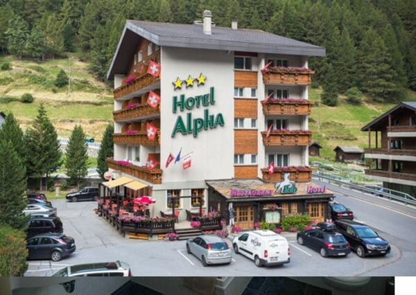 Hotel Alpha schöner Dreisternebetrieb in Saas-Grund.