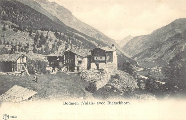 Rustikales Walliserhaus im Weiler Bodmen in Saas-Fee. 22