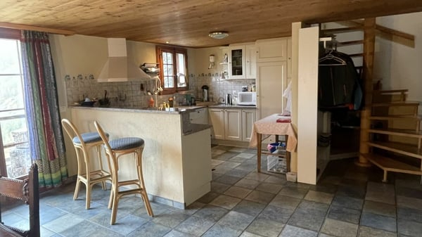 Rustikales Walliserhaus im Weiler Bodmen in Saas-Fee. 8