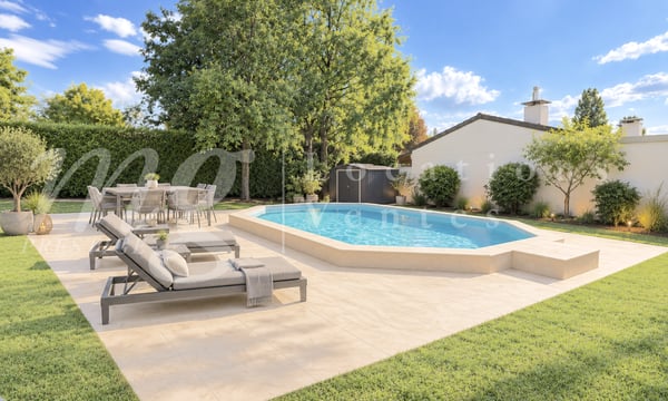 GRANDE MAISON INDIVIDUELLE DE 8 PIECES -- TRES BEAU JARDIN CLOTURE ARBORE AVEC PISCINE NEUVE 1