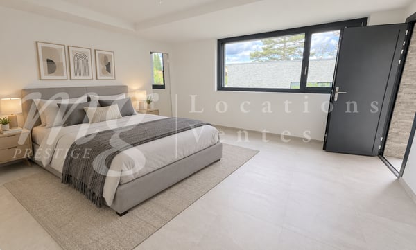 SUPERBE MAISON CONTEMPORAINE NEUVE DE 280 m2 - AVEC VUE LAC !! LARGE TERRASSE - + PROCHE LAC & PLAGE 13