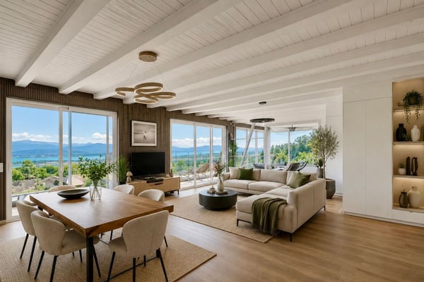 Villa individuelle avec vue spectaculaire sur le lac et le Mont Blanc 2
