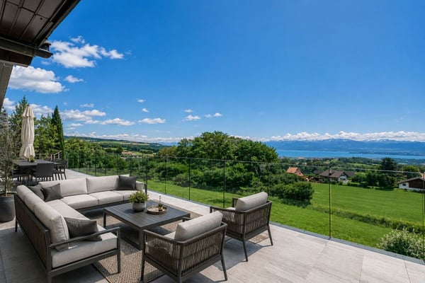Villa individuelle avec vue spectaculaire sur le lac et le Mont Blanc 1