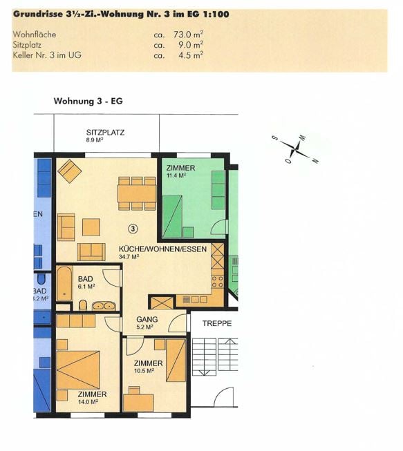 Helle 3.5-Zimmer-Gartenwohnung 10