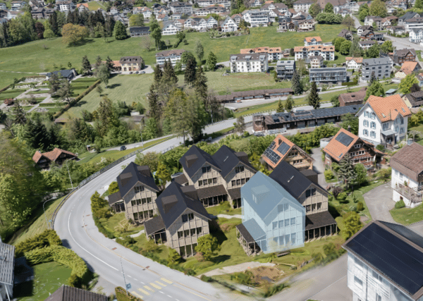 NEUBAU: 1.5-Zimmer-Doppeleinfamilienhaus mit drei Etagen im Familienquartier «Bächli» Teufen (Haus E) 1