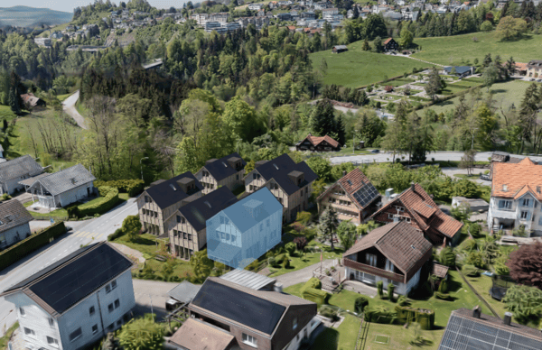 NEUBAU: 1.5-Zimmer-Doppeleinfamilienhaus beim Spielplatz im Familienquartier «Bächli» Teufen (Haus F) 1