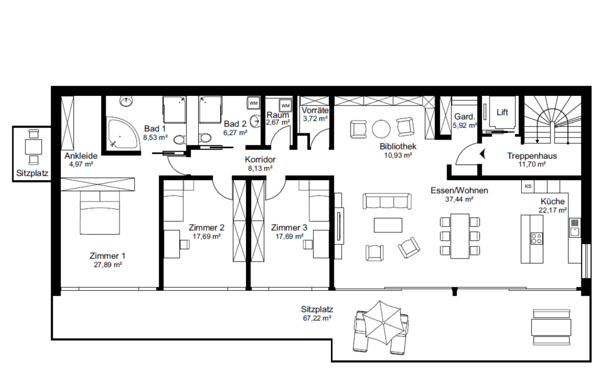 Terrassenwohnung mit traumhaftem Alpsteinblick 15